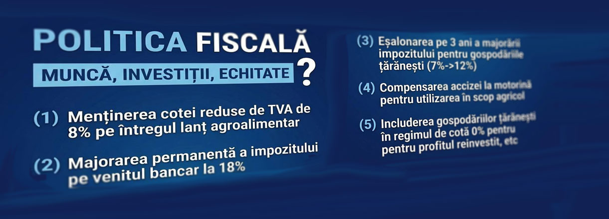Poziția PSDE privind politica bugetar-fiscală